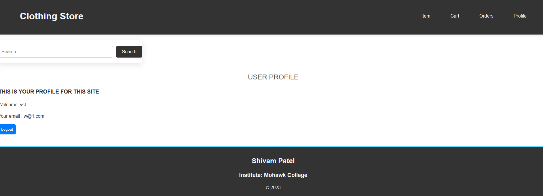 User profile